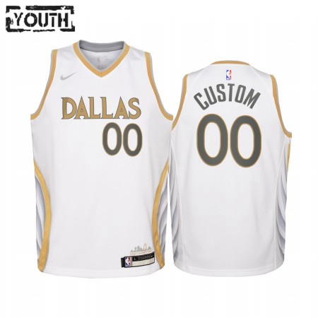 Kinder NBA Dallas Mavericks Trikot Benutzerdefinierte 2020-21 City Edition Swingman